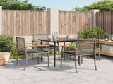 Garden Dining Set Grey PE rattan UV-resistant materials 3213611