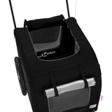 ZNTS Pet Bike Trailer Black Oxford Fabric and Iron 93863