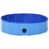 Foldable Dog Swimming Pool Blue 80x20 cm PVC 170825