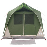 Tunnel Tent with Roof Green 10-Person Polyester and Steel 42028661
