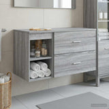 Bathroom Furniture Set 2 pcs Grey Sonoma Engineered Wood 3403941
