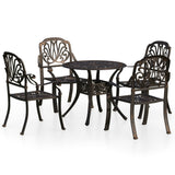 Bistro Set Bronze Cast aluminium Medium Durable Bistro Set 3070601