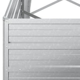 Garden Raised Bed 320x40x77 cm Galvanized Steel Silver 316891
