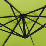 Wall-mounted Parasol with LEDs Apple Green 290cm 362893