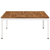 Coffee Table Natural and White 100 x 100.5 x 45 cm 901290