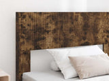 Bed Frame with Storage and Headboard Smoked Oak Engineered Wood 3414519