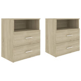 Bed Cabinets 2 pcs Sonoma Oak 50x32x60 cm 803279