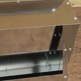Chicken Feeder Silver 40.5 x 45 x 41 cm Galvanised Steel 874668