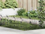 Garden Fence Trellis Black 308.5 x 54.5 x 0.3 cm 42021370