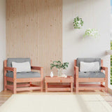Garden Chairs with Cushions 2 pcs Solid Wood Douglas 825567
