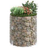 Circular Gabion Pole Galvanised Steel 100x100 cm 152018