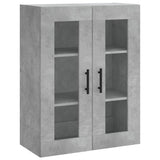 Highboard Concrete Grey 69.5x34x180 cm Engineered Wood 3198493