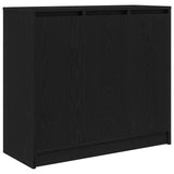Sideboard Black Oak 85x34x76 cm Engineered Wood 861626