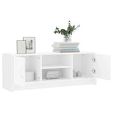TV Cabinet White 102x30x37.5 cm Engineered Wood 823253