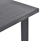 Garden Table Anthracite 80x75x72 cm Plastic 48804