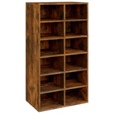 Shoe Rack Smoked Oak 54x34x100.5 cm Engineered Wood 815309