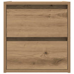 ZNTS Wall-mounted Bedside Cabinets 2 pcs Artisan Oak 38x34x40 cm 861264