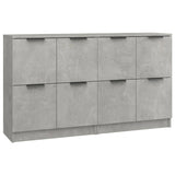Sideboards 2 pcs Concrete Grey 60x30x70 cm Engineered Wood 3115807