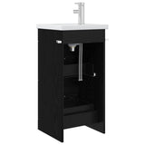 Bathroom Vanity with Sink Black Oak 42 x 40 x 84.5 cm 890697