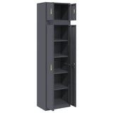 Storage Cabinet 2 pcs Anthracite 60 x 40 x 220 cm Steel 3438707