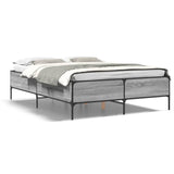 Bed Frame without Mattress Grey Sonoma 140x190 cm 3279810