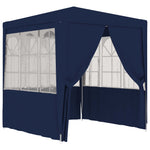 ZNTS Professional Party Tent with Side Walls 2x2 m Blue 90 g/m² 48517