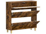 Shoe Cabinet ARNHEM 78 x 24 x 103 cm Engineered Wood Smoked Oak 896660