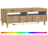 LED TV Cabinet Artisan Oak Engineered Wood 896784