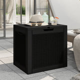 Garden Storage Box Black 55.5x43x53 cm Polypropylene 364178
