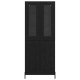 Highboard Black Oak 69.5 x 34 x 180 cm Engineered Wood 3416214