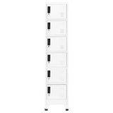 Locker Cabinet White 38x40x180 cm Steel 339792