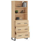Highboard Sonoma Oak 69.5x34x180 cm Engineered Wood 3189408