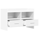 TV Cabinet 71.5 x 33 x 47 cm White Engineered Wood 8011147