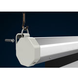 UK Plug, 100 inch 169 Aspect Ratio Manual Self-locking Warp Knitted White Plastic Projection 24596239