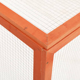 ZNTS Rabbit Hutch 124x120x60 cm Solid Firwood 170876