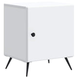 Bedside Cabinet White 43 x 34.5 x 50 cm Engineered Wood 895485