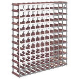 Wine Rack for 120 Bottles Brown Solid Wood Pine 340895