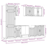 8 Piece Kitchen Cabinet Set Lucca Sonoma Oak Engineered Wood 3314804