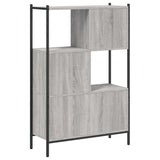 Bookcase Grey Sonoma 72x28x109 cm Engineered Wood 838886