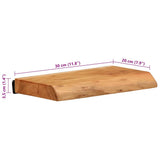 Wall Shelves 2 pcs 30x20x3.5 cm Solid Wood Acacia 373623