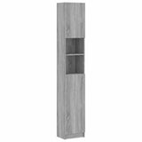 Bathroom Cabinet Grey Sonoma 32x25.5x190 cm Engineered Wood 815538