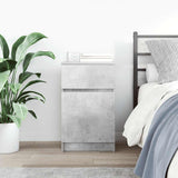 Bedside Cabinet Concrete Grey 39x35x65 cm Engineered Wood 861325