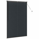 Venetian Blinds Height Adjustable Black 175 x 120 cm Aluminium 42006151