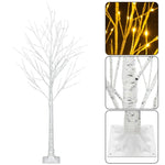 ZNTS 6FT Snowflake Christmas Tree with 96 LED Lamp 79858224