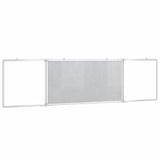 Magnetic Whiteboard Foldable 160x40x1.7 cm Aluminium 4005364