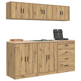 Garage Cabinets 6 pcs Artisan Oak Engineered Wood 3328349