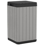 Outdoor Garbage Bin Grey 38x38x65 cm PP 364225