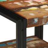 Coffee Table Multicolour 40 x 40 x 38 cm Solid Reclaim Wood 4102726
