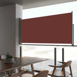 Patio Retractable Side Awning 60x300 cm Brown 48355