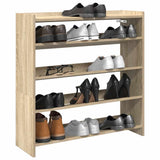 Shoe Rack Sonoma Oak 80x25x81 cm Engineered Wood 859907